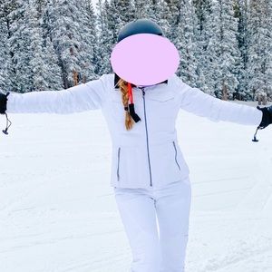 Obermeyer white ski jacket